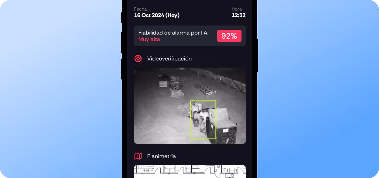 Video verificación en directo desde la aplicación